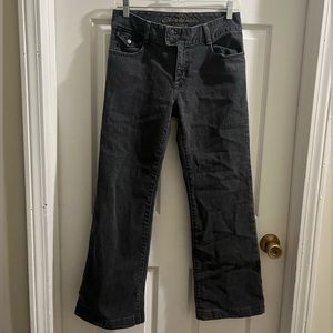 Vintage Eddie Bauer 1920 Low- Waisted Straight-Bootleg Dark Grey/Black Jeans